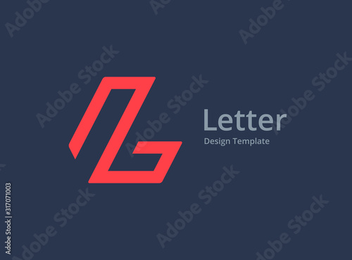 Letter L logo icon design template elements
