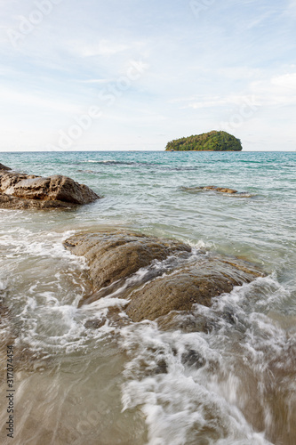 Kelambu beach landscape Borneo Malaysia photo