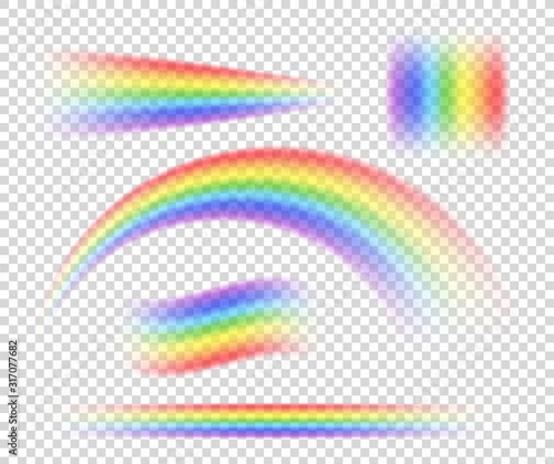 Vector isolated rainbow object, on transparent background, symbol of sexual minorities.