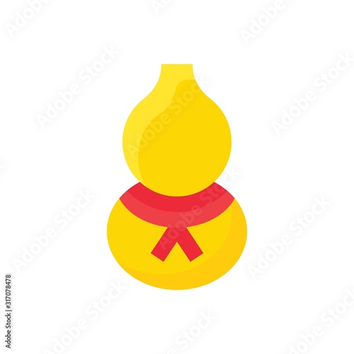 china new year related Chinese calabash vector in flat design