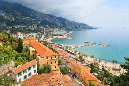 Menton  town in French Riviera Cote d Azur