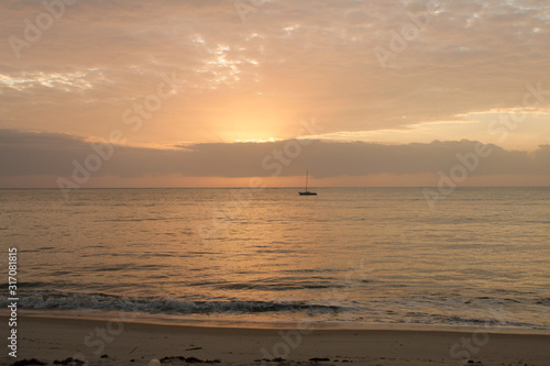 sunset at the beach