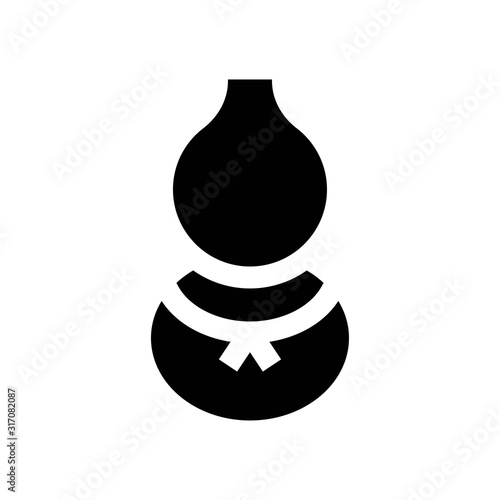 china new year related Chinese calabash vector with solid design