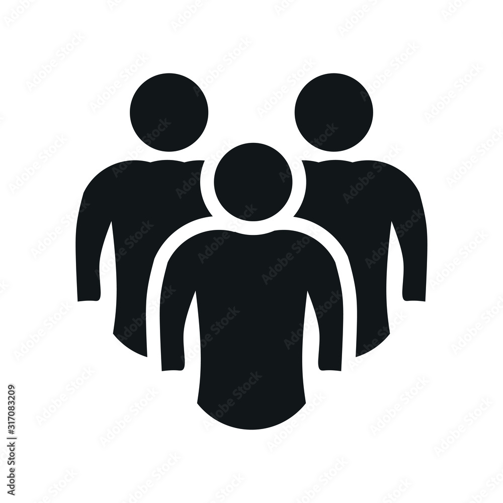 icon social network users, icon button, fully editable vector image icon social network users, icon button, fully editable vector image