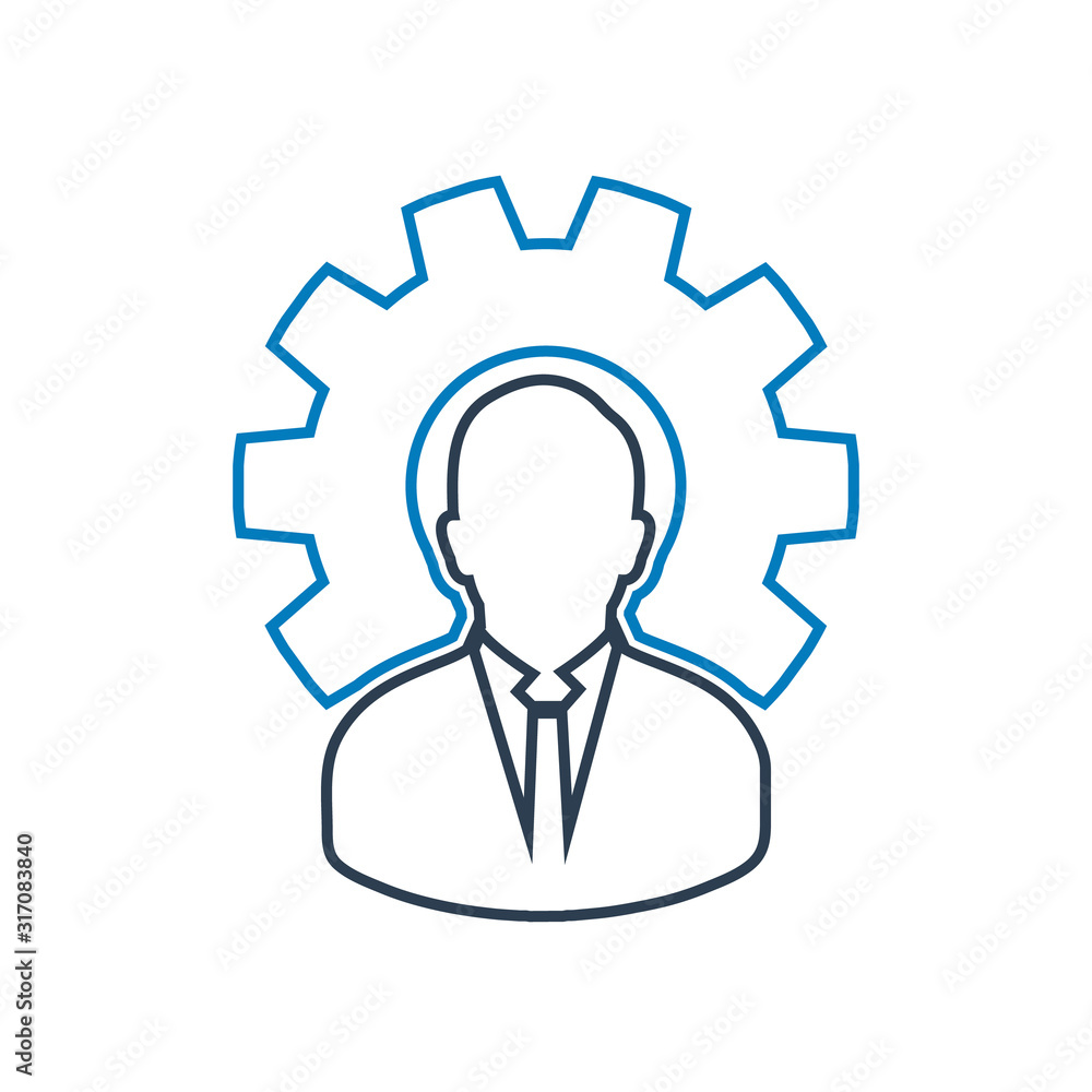 Business Management Line Icon. Flat style vector EPS. Business Management Line Icon. Flat style vector EPS.