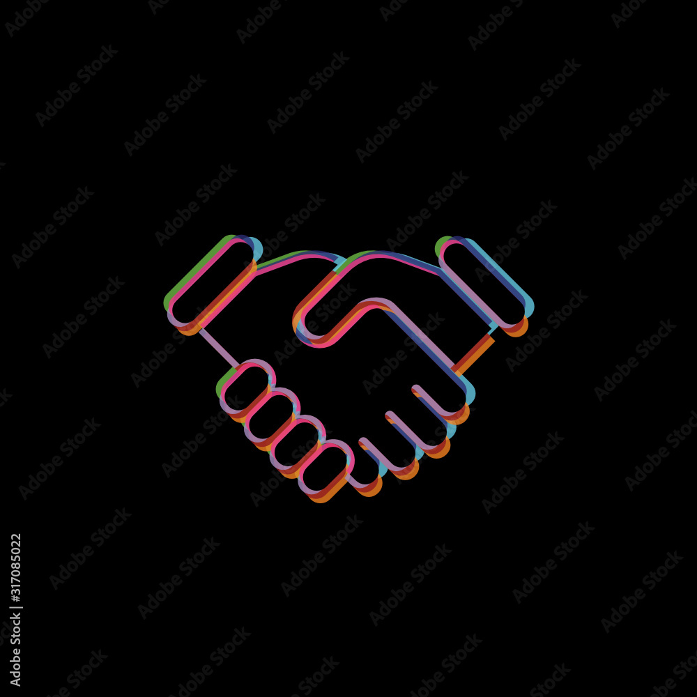 Obraz premium Hand-Shake - App Icon