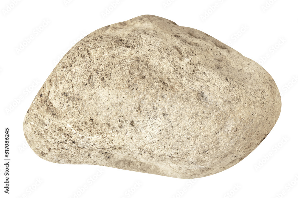 Big rock Stones isolated on white background. Close up Big rock Stones isolated on white background. Close up