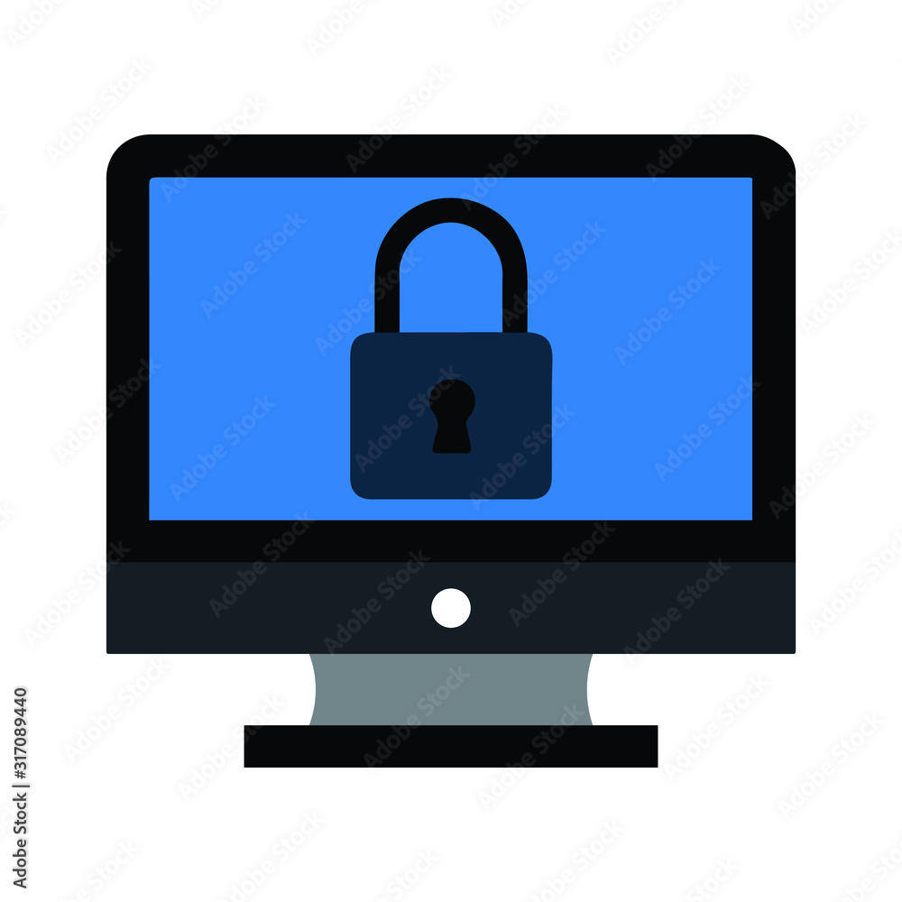 Access restriction or system protection icon Access restriction or system protection icon