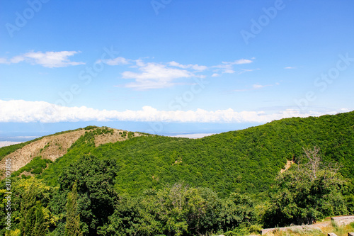 Mountain landscape on a sunny summer day