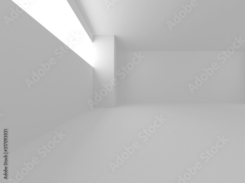 Futuristic White Architecture Design Background