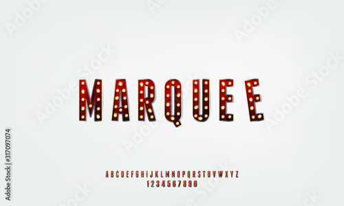 Marquee Bold modern tall condensed sans serif font vector design isolated on white background