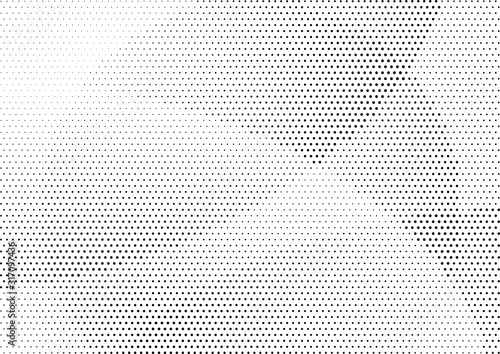 Abstract halftone dotted background. Monochrome grunge pattern with dot and circles.  Vector modern pop art texture for posters, sites, business cards, cover, postcards, labels, stickers layout.