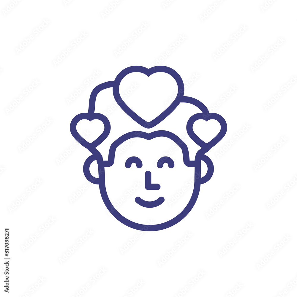 Isolated man in love vector design Isolated man in love vector design