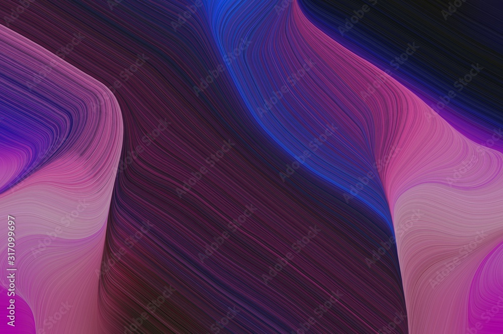 Fototapeta premium abstract clean and fluid design with very dark violet, mulberry and very dark blue colors. can be used as texture, background or wallpaper
