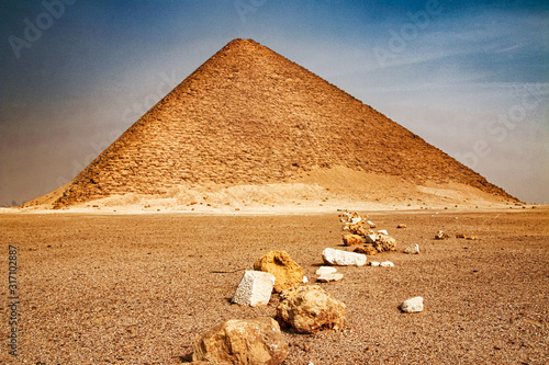 Pink Pyramid - the northern pyramid of Pharaoh Snofru in Dakhshur, XXVI century BC. photo