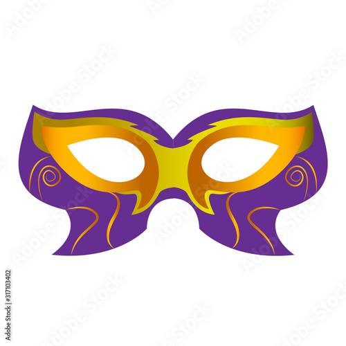 Mardi Gras theater mask icon