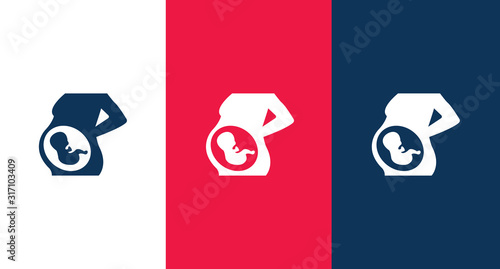 Pregnancy icon illustration isolated vector sign symbol