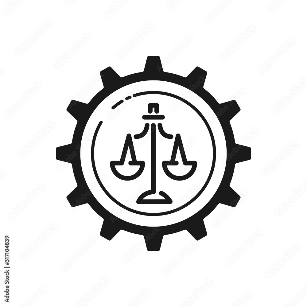 Jurisprudence. Concept. Vector icon isolated on white background. Jurisprudence. Concept. Vector icon isolated on white background.