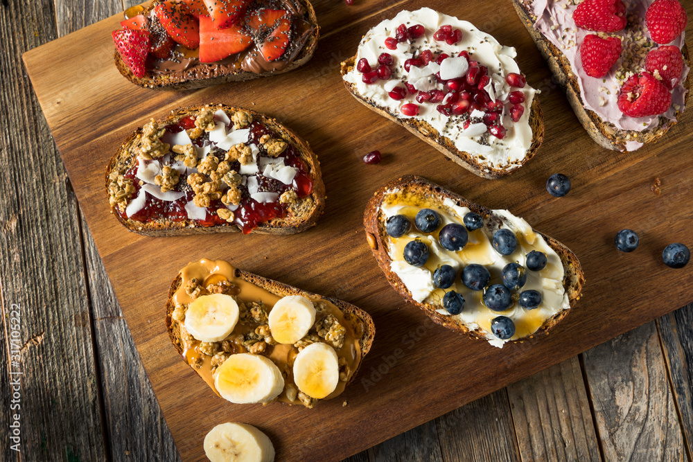 Homemade Sweet Gourmet Breakfast Toasts Homemade Sweet Gourmet Breakfast Toasts