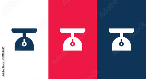 Scales icon illustration isolated vector sign symbol