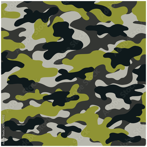Camouflage texture pattern. Abstract modern military camo ornament for army and hunting fabric print. Military uniform. The form of the navy.Masking ornament. Vector background. 
