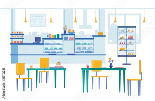 Cafeteria Intended for College Students in Campus