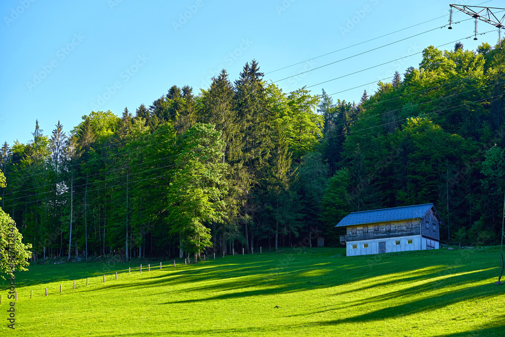 Traditional mountain house in Austrian Alps Traditional mountain house in Austrian Alps