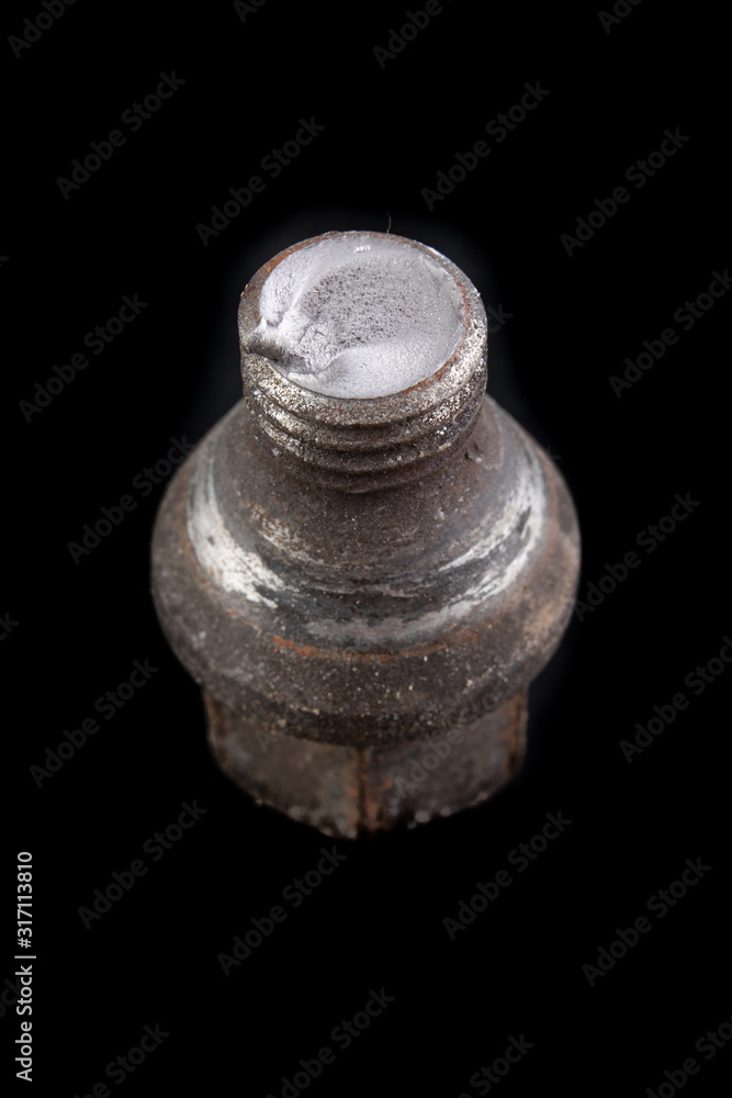 Broken wheel from a car wheel. Damaged element of the running gear in a passenger car. Broken wheel from a car wheel. Damaged element of the running gear in a passenger car.