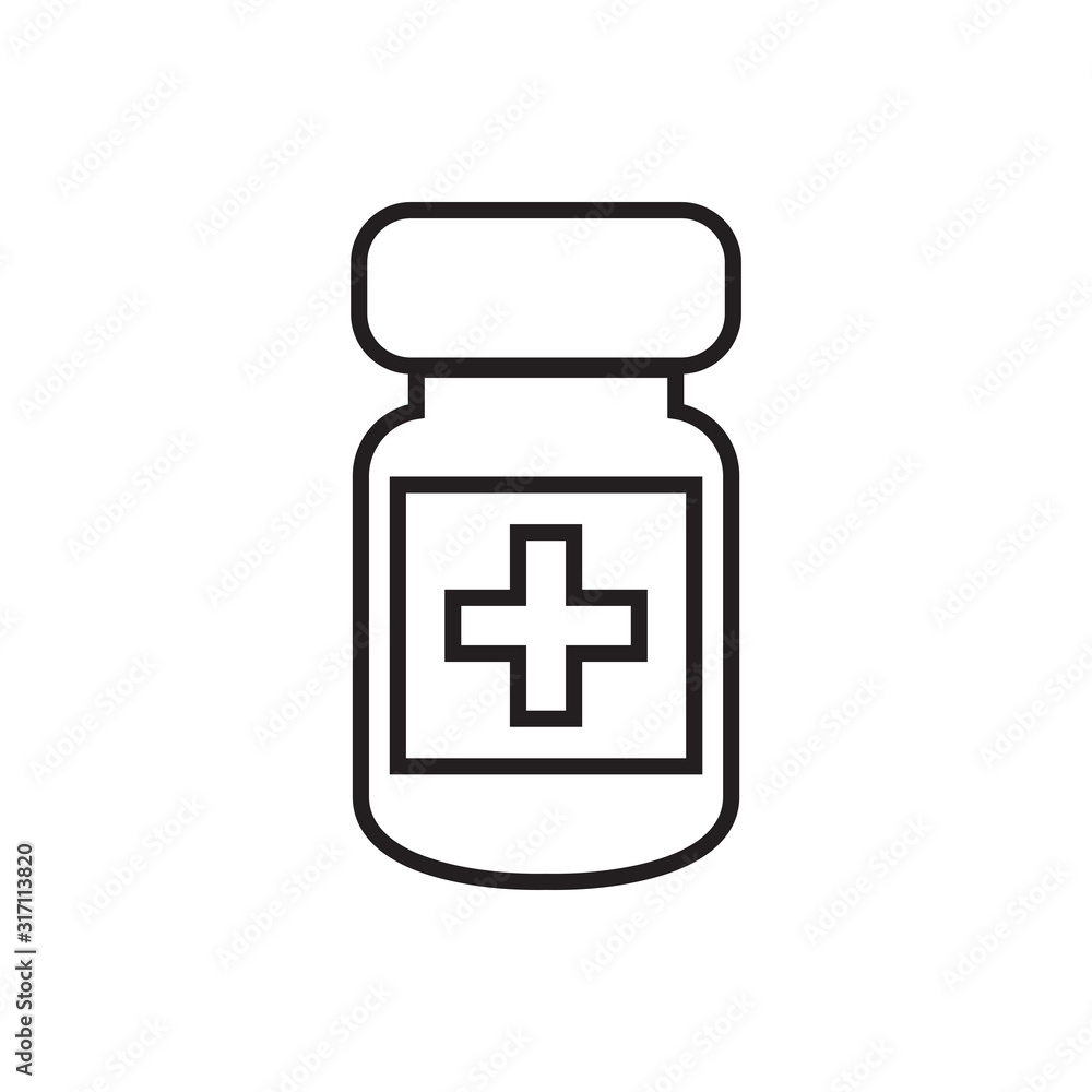 medicine bottle icon vector design medicine bottle icon vector design