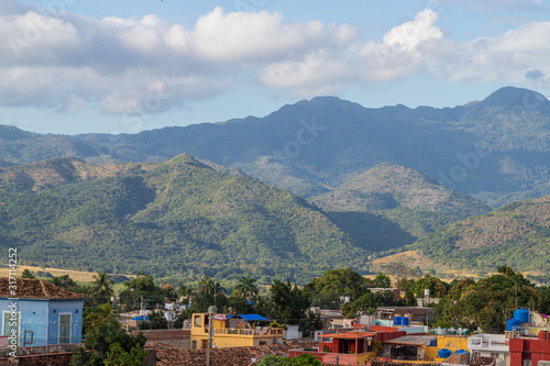 View of the beautiful colonial city of Trinidad in Cuba
