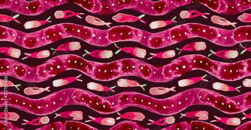 Sea violet waves pattern