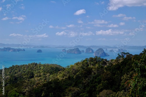 Thailand sea islands and mountans