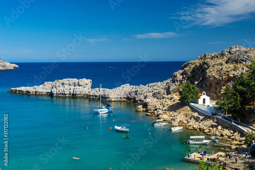 St Pauls Bay Lindos Rhodes Greece