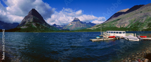 Lake Sherburne, Glacier National Park, Montana photo
