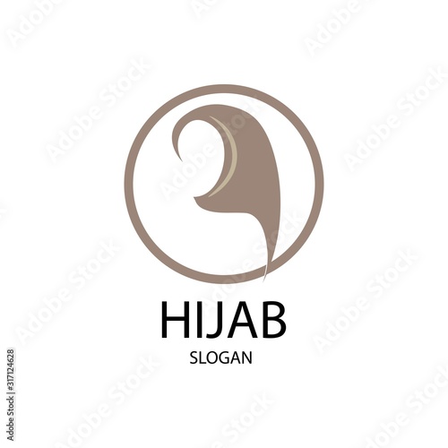 hijab logo vector