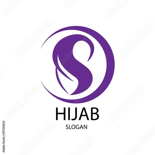 hijab logo vector
