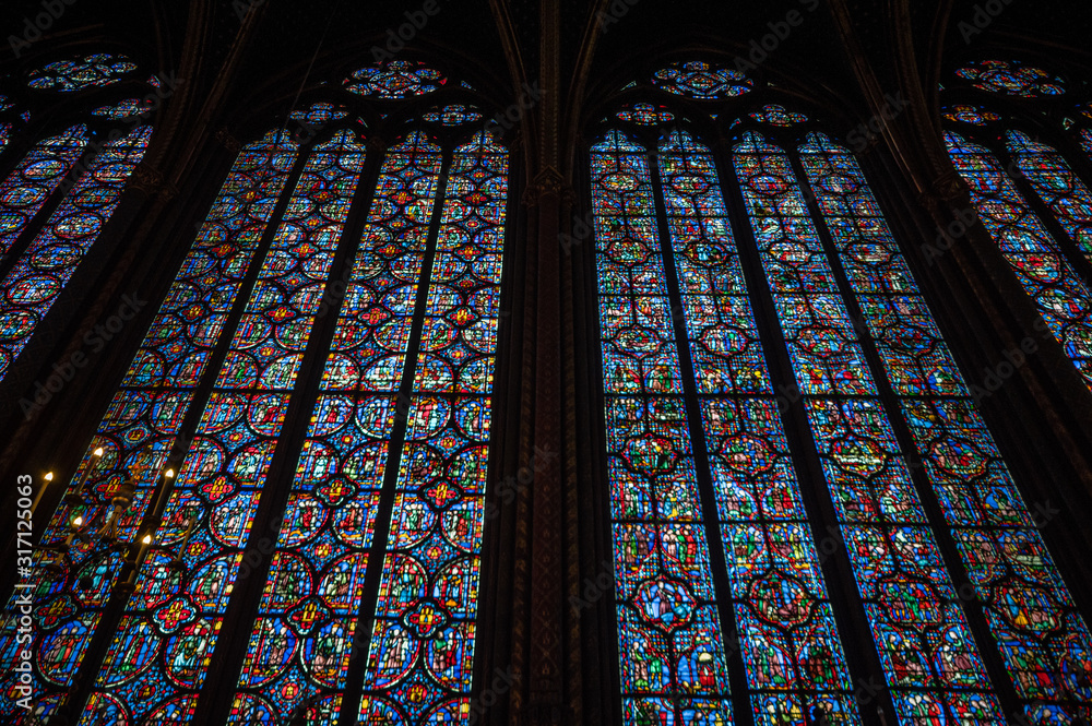Nice views of the interior of a church in Paris Nice views of the interior of a church in Paris