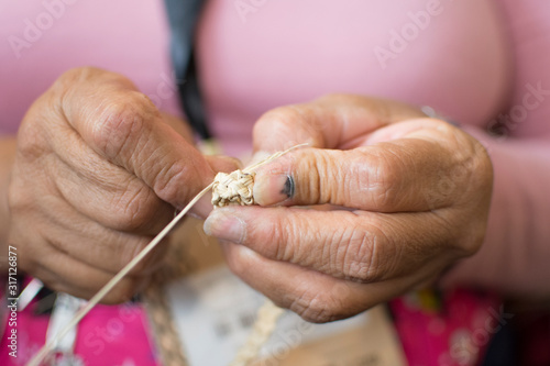  Artisan working hands of Colombia