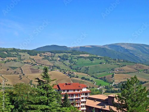 Wallpaper Mural Italy, Marche, Apennines landscape view from Rocca Borgia. Torontodigital.ca