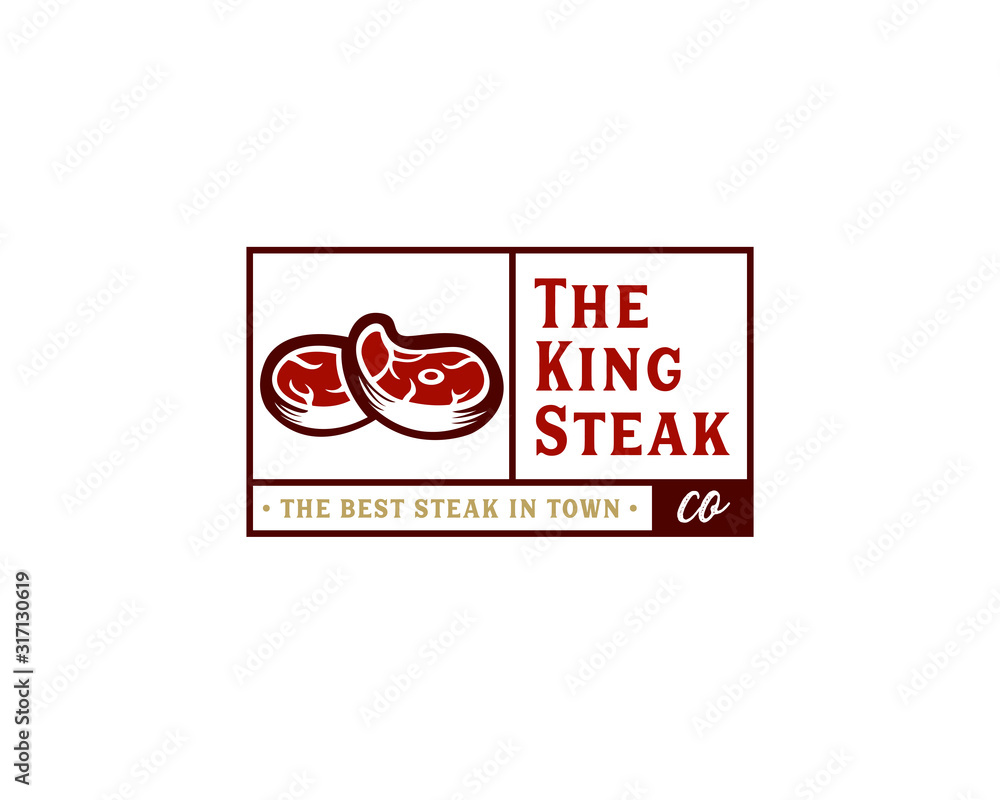 Meat Steak Logo for company Meat Steak Logo for company