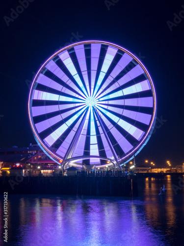Seattle Great Wheel Night