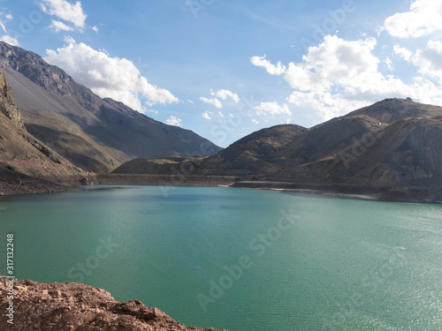 Lake of Yeso. Cajon del Maipo. Santiago of Chile