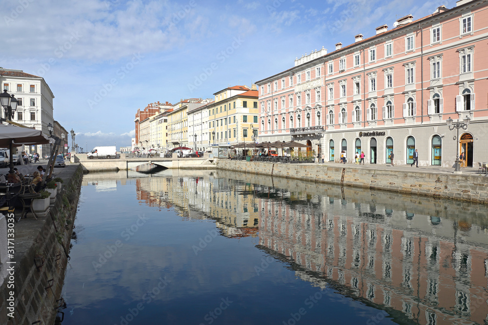 Canal Grande in Trieste Italy