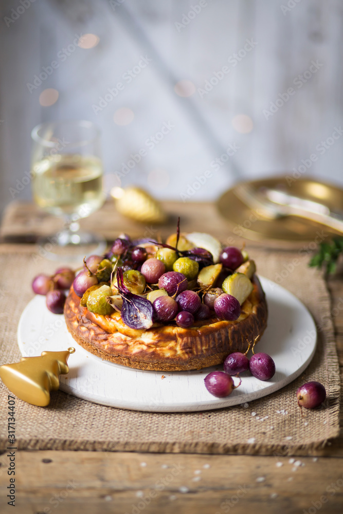 Savoury cheesecake for christmas dinner