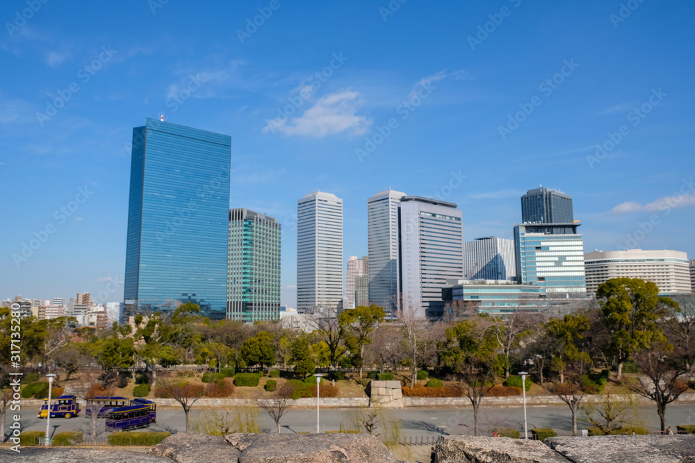 Obraz premium 大阪ビジネスパーク風景