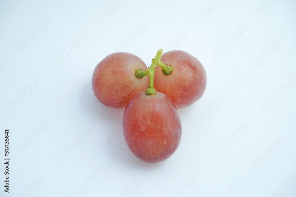Fresh bunch of grapes on white background. Fresh bunch of grapes on white background.