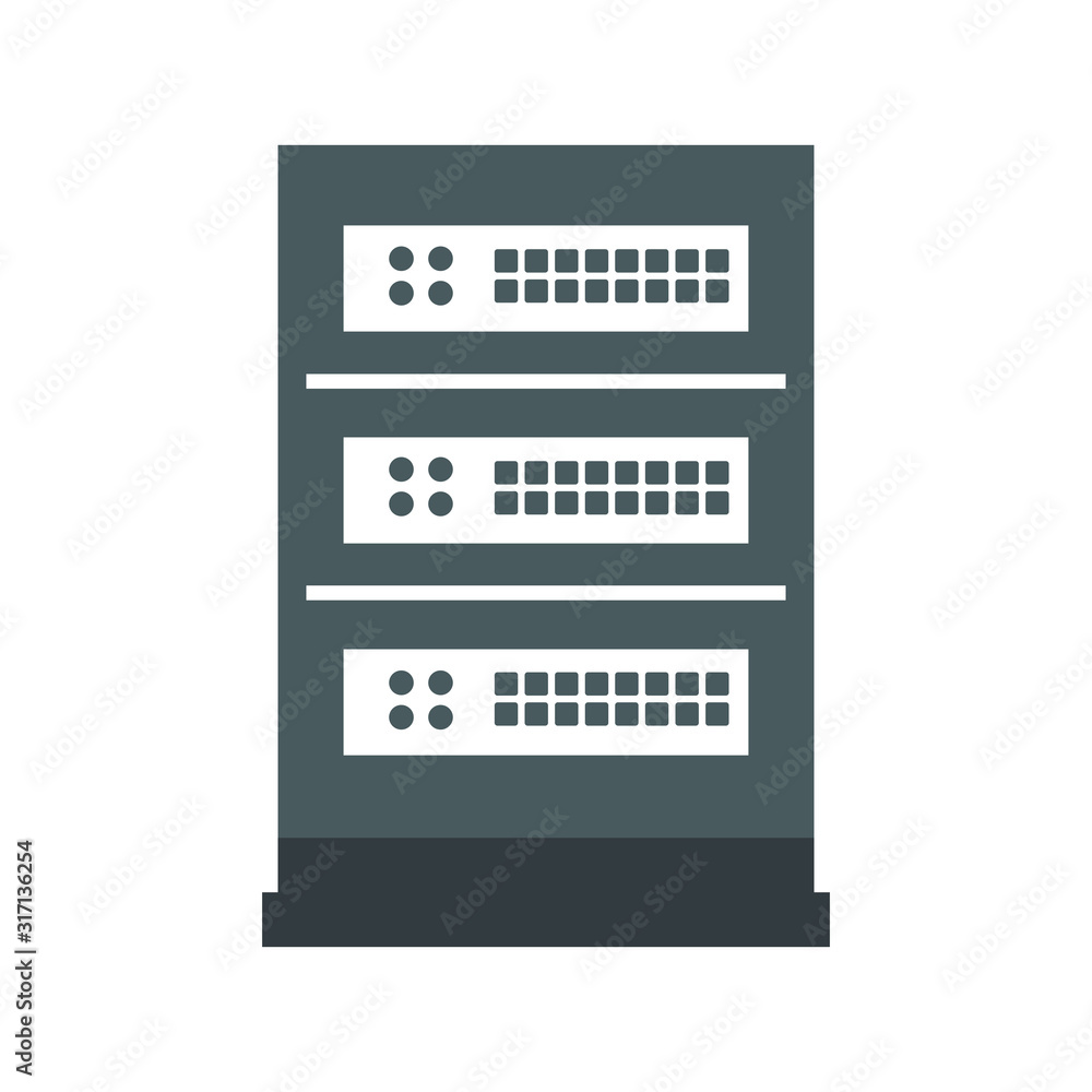 Computer server on white background Computer server on white background