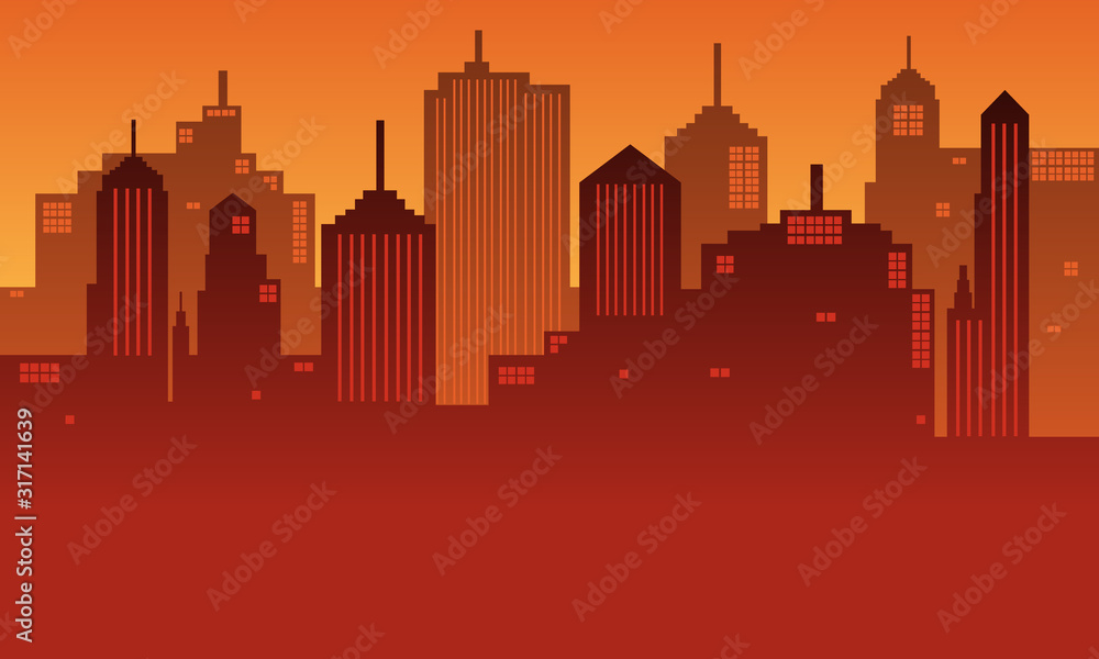 City background with tall buildings in the afternoon City background with tall buildings in the afternoon