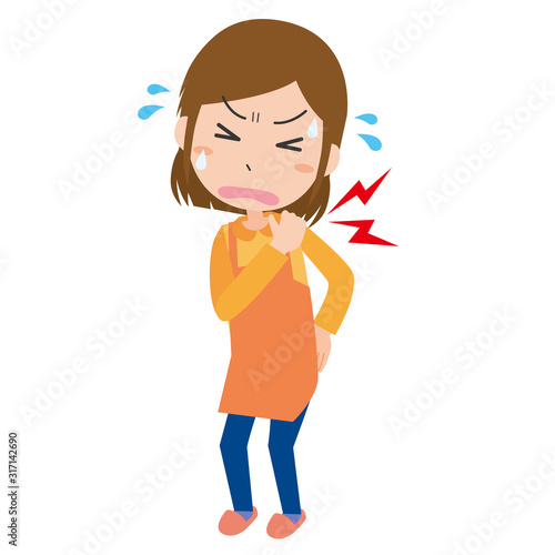 女性　頭痛　痛み　偏頭痛　片頭痛