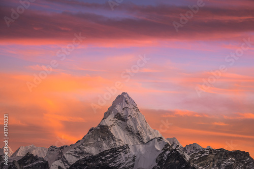 Photography Ama Dablam colours